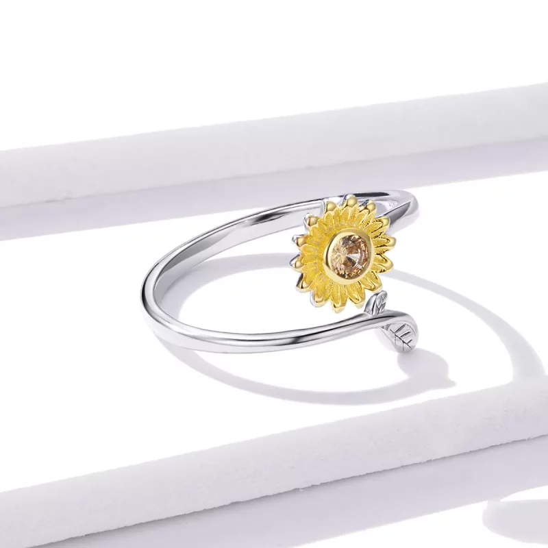(afbeelding voor) Pandora Style Verse Madeliefje Open Ring - BSR127 - Bekijken 4