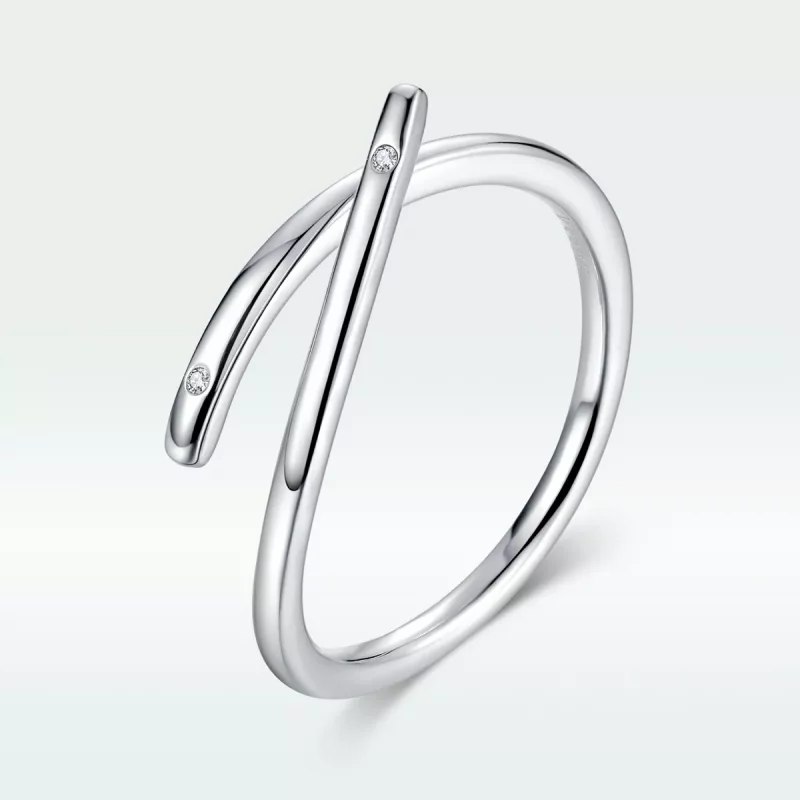 (afbeelding voor) Pandora Style Vinger Hart Open Ring - SCR653 - Bekijken 5