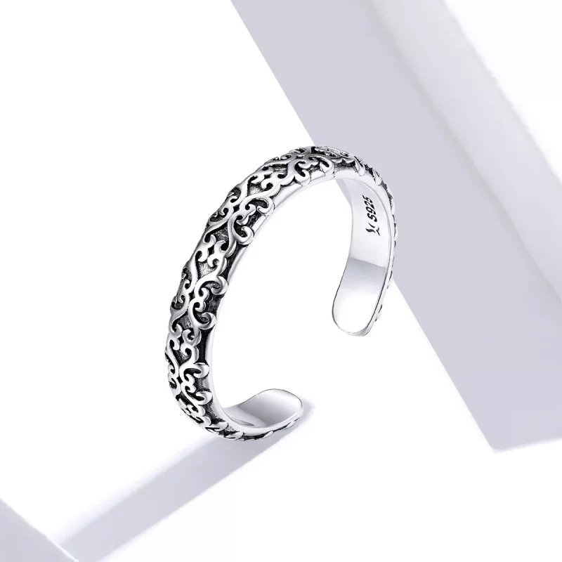 (afbeelding voor) Pandora Style Vintage patroon Open Ring - SCR657 - Bekijken 2