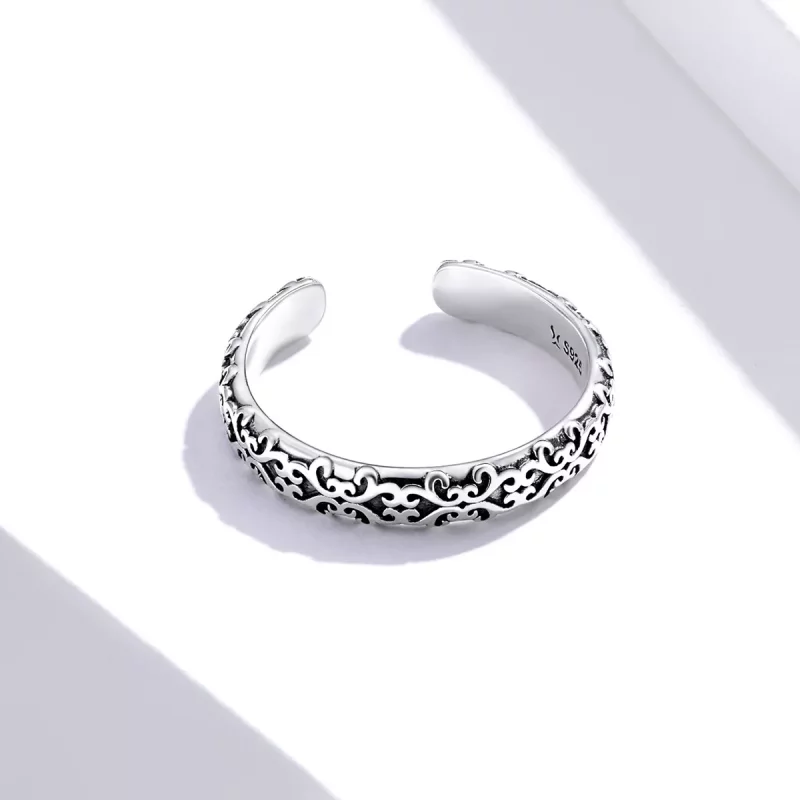 (afbeelding voor) Pandora Style Vintage patroon Open Ring - SCR657 - Bekijken 3