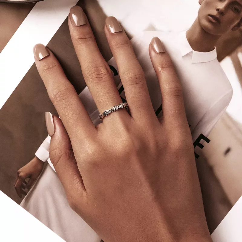 (afbeelding voor) Pandora Style Visgraat Open Ring - BSR224 - Bekijken 6