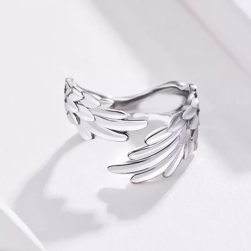 (afbeelding voor) Pandora Style Vleugels van Hoop Open Ring - SCR512 - Bekijken 4