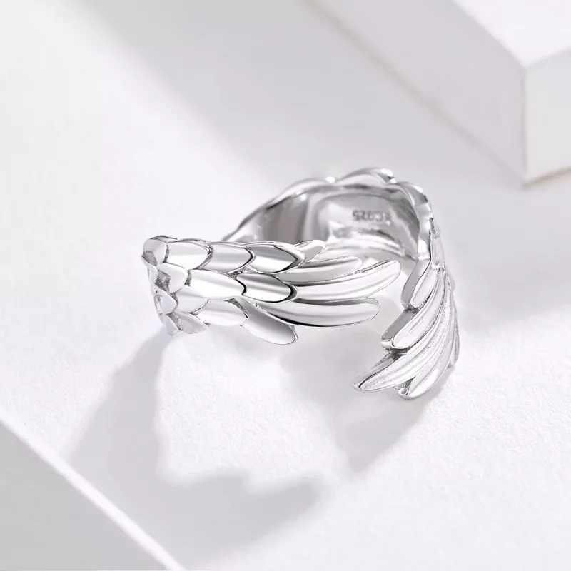 (afbeelding voor) Pandora Style Vleugels van Hoop Open Ring - SCR512 - Bekijken 5