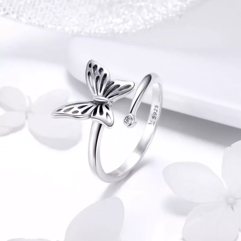 (afbeelding voor) Pandora Style vlinder droom Open Ring - SCR448 - Bekijken 2