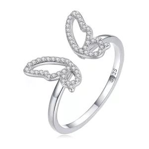 (afbeelding voor) Pandora Style Vlinder Open Ring - BSR278