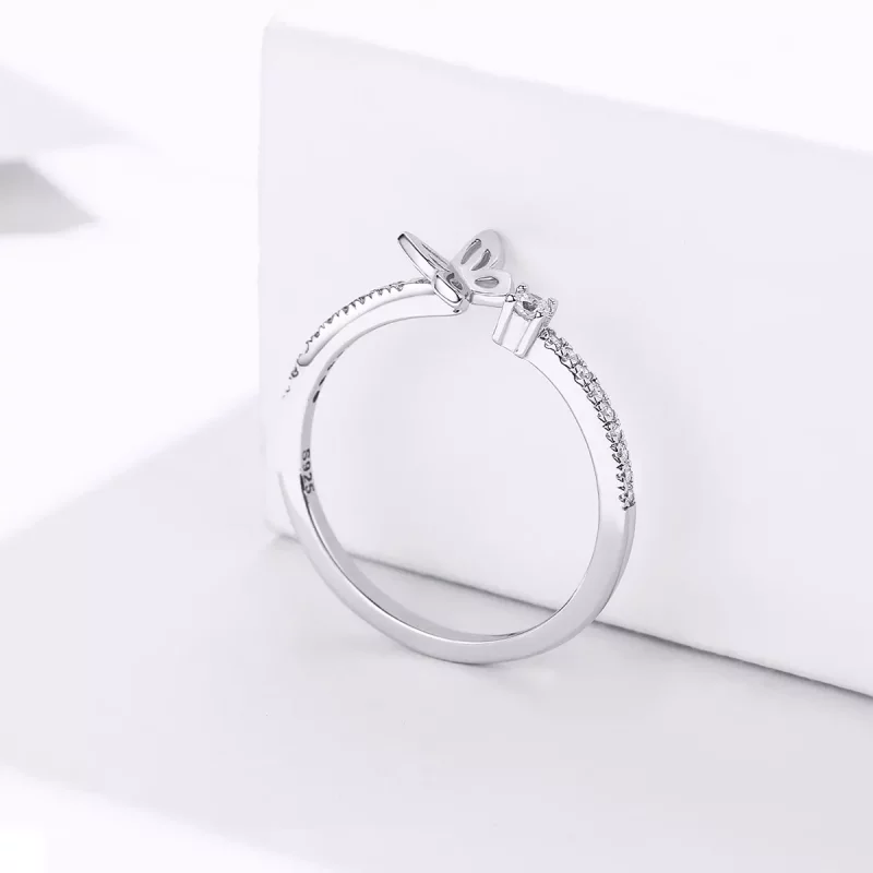 (afbeelding voor) Pandora Style Vlinder Open Ring - SCR550 - Bekijken 4