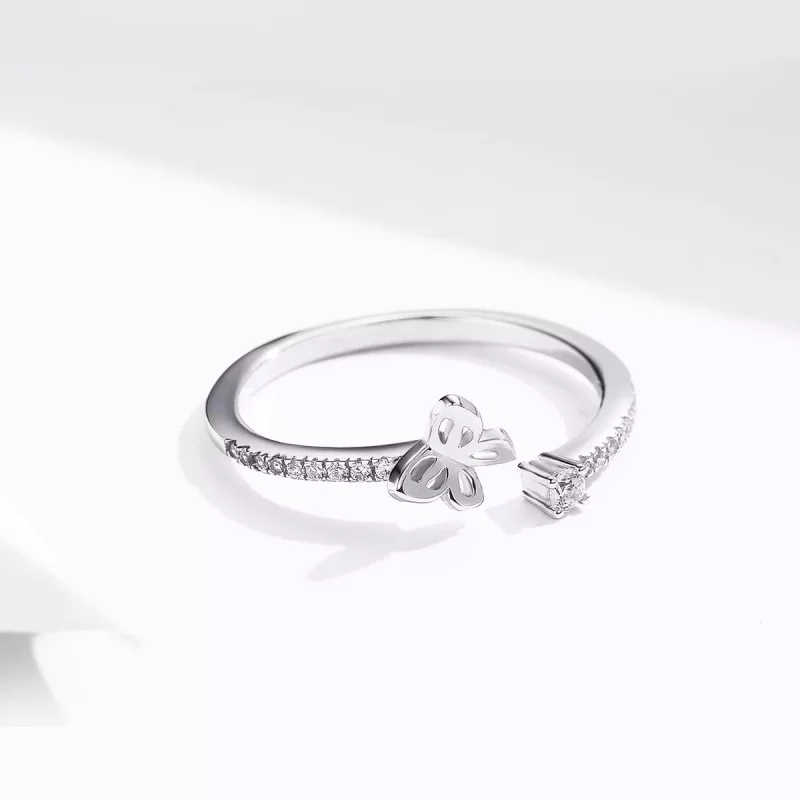 (afbeelding voor) Pandora Style Vlinder Open Ring - SCR550 - Bekijken 5