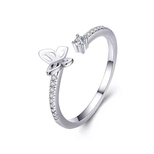 Pandora Style Vlinder Open Ring - SCR550 (afbeelding voor) Pandora Style Vlinder Open Ring - SCR550