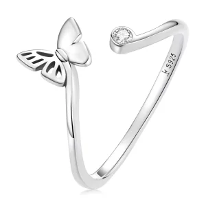 (afbeelding voor) Pandora Style Vlinder Open Ring - SCR772