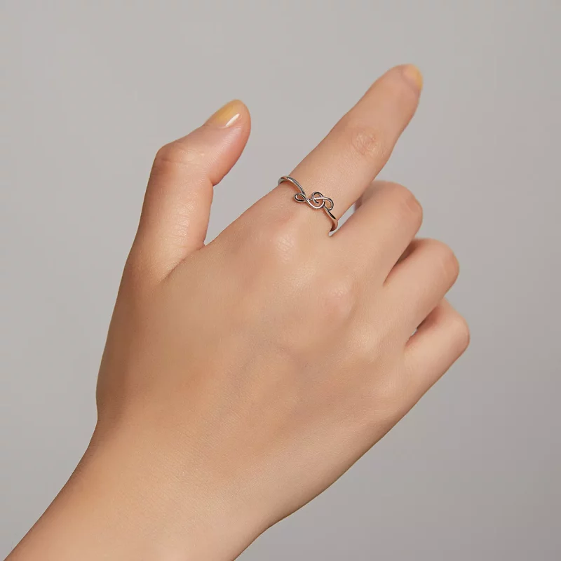 (afbeelding voor) Pandora Style Vloeiende notitie Ring - SCR727 - Bekijken 5
