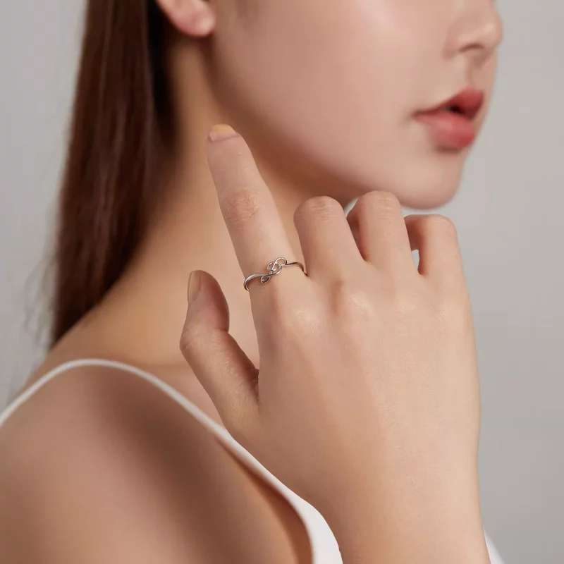 (afbeelding voor) Pandora Style Vloeiende notitie Ring - SCR727 - Bekijken 8