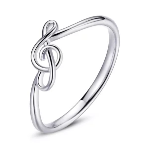 Pandora Style Vloeiende notitie Ring - SCR727 (afbeelding voor) Pandora Style Vloeiende notitie Ring - SCR727