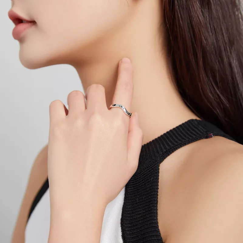 (afbeelding voor) Pandora Style Voetafdruk Open Ring - SCR712 - Bekijken 7
