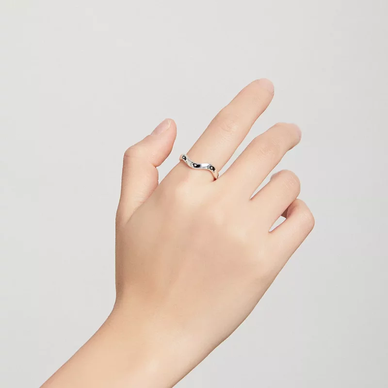 (afbeelding voor) Pandora Style Voetafdruk Open Ring - SCR712 - Bekijken 8