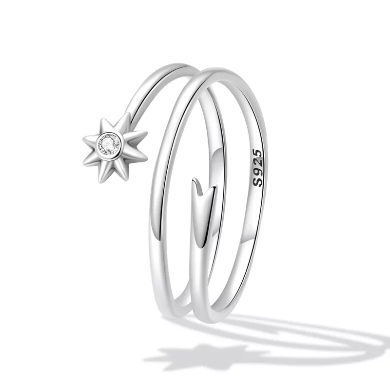 (afbeelding voor) Pandora Style Wensmeteoor Open Ring - SCR810 - Bekijken 2