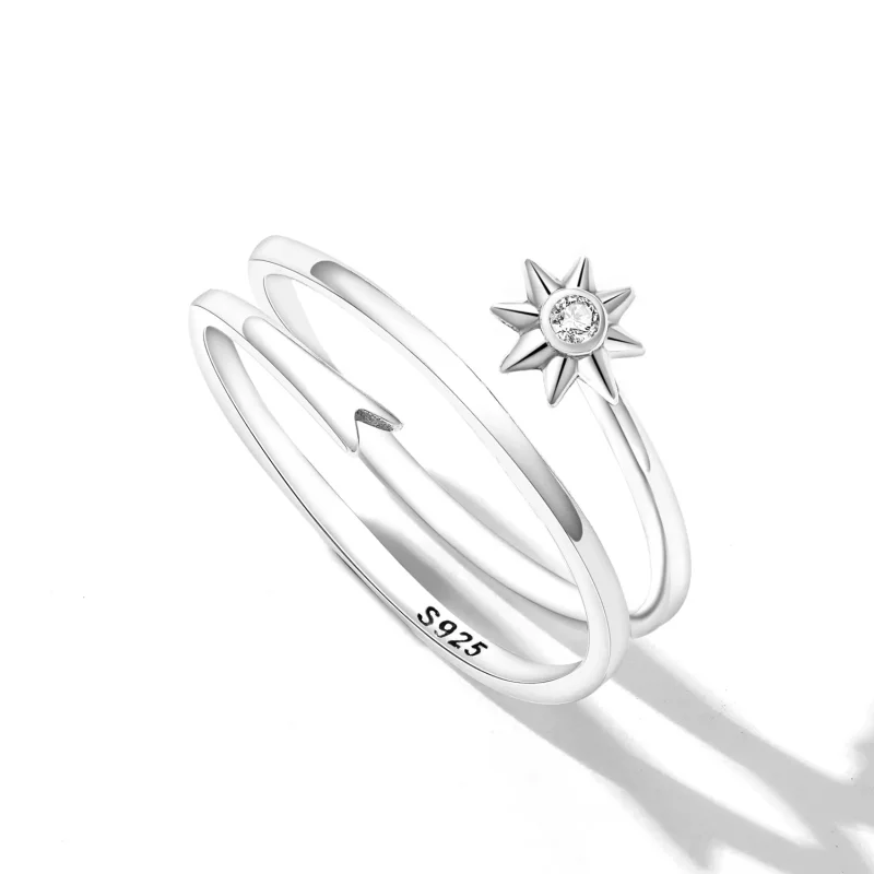 (afbeelding voor) Pandora Style Wensmeteoor Open Ring - SCR810 - Bekijken 3