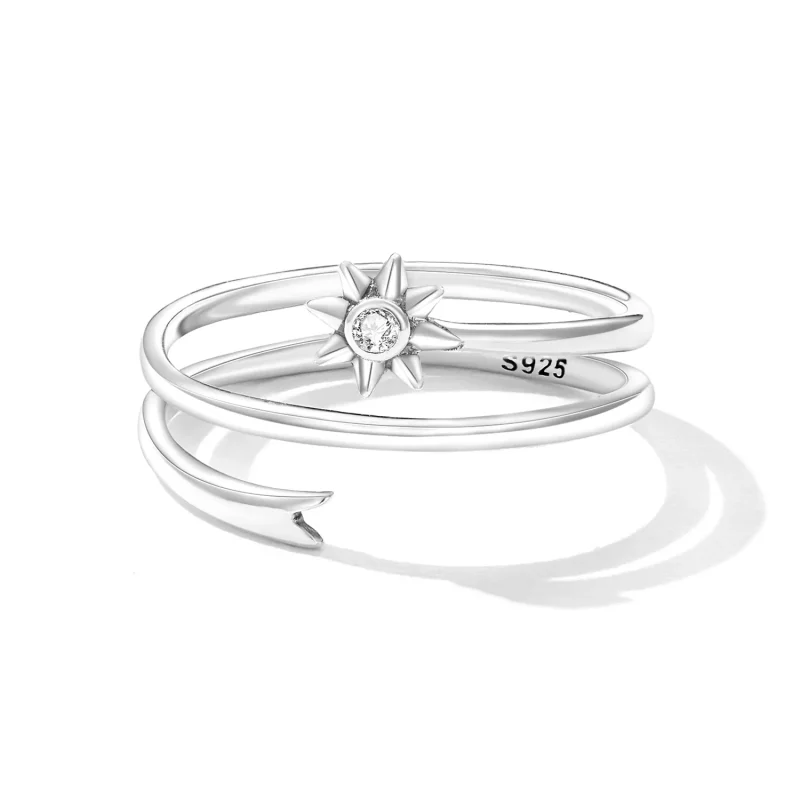 (afbeelding voor) Pandora Style Wensmeteoor Open Ring - SCR810 - Bekijken 4