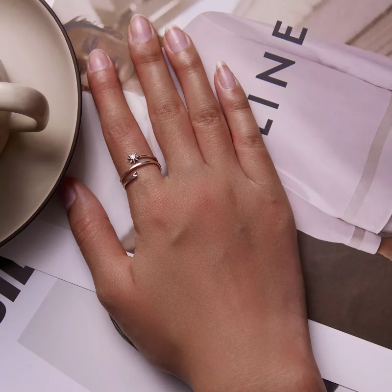 (afbeelding voor) Pandora Style Wensmeteoor Open Ring - SCR810 - Bekijken 6