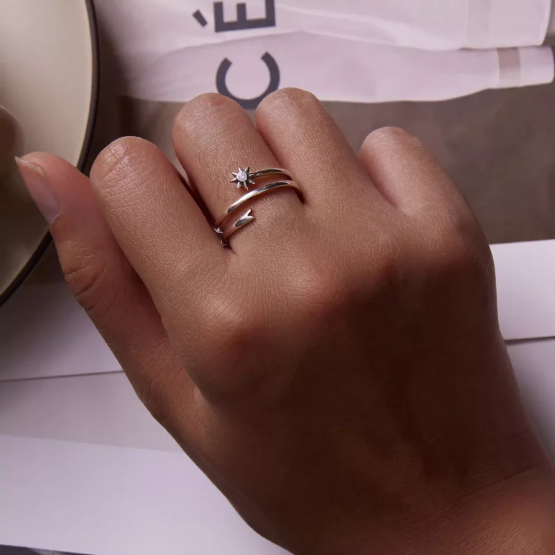 (afbeelding voor) Pandora Style Wensmeteoor Open Ring - SCR810 - Bekijken 7