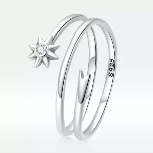 Pandora Style Wensmeteoor Open Ring - SCR810 (afbeelding voor) Pandora Style Wensmeteoor Open Ring - SCR810