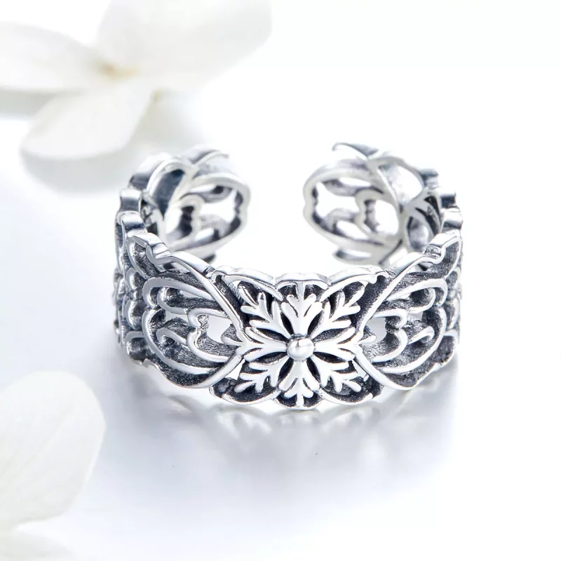 (afbeelding voor) Pandora Style Wijnoogst Open Ring - SCR500 - Bekijken 3