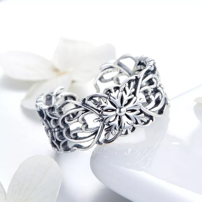 (afbeelding voor) Pandora Style Wijnoogst Open Ring - SCR500 - Bekijken 4