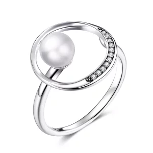 (afbeelding voor) Pandora Style Zachte schelpkraal Open Ring - SCR664