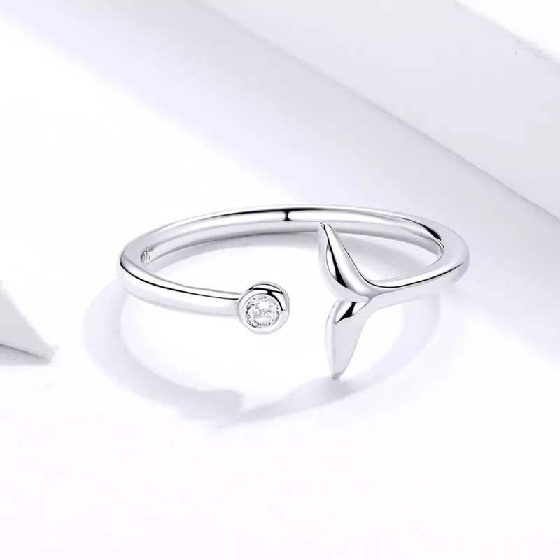 (afbeelding voor) Pandora Style Zeemeermin Traan Open Ring - SCR618-A - Bekijken 3