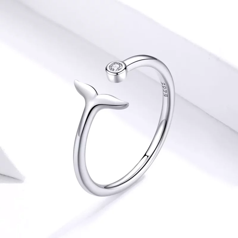 (afbeelding voor) Pandora Style Zeemeermin Traan Open Ring - SCR618-A - Bekijken 4