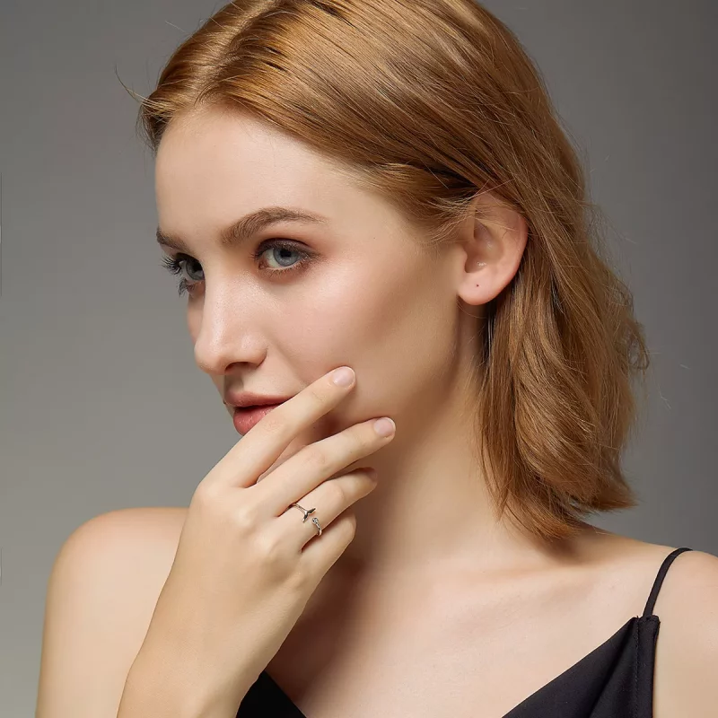 (afbeelding voor) Pandora Style Zeemeermin Traan Open Ring - SCR618-A - Bekijken 7