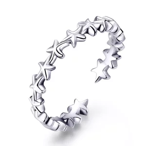 Pandora Style Zeester Open Ring - SCR607 (afbeelding voor) Pandora Style Zeester Open Ring - SCR607