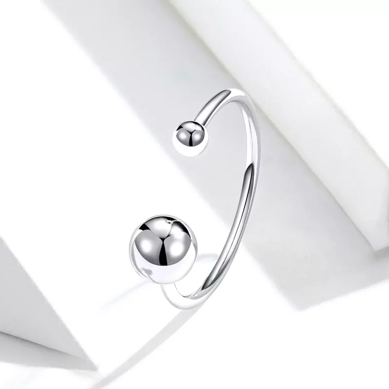 (afbeelding voor) Pandora Style Zilveren bal Open Ring - SCR575 - Bekijken 2