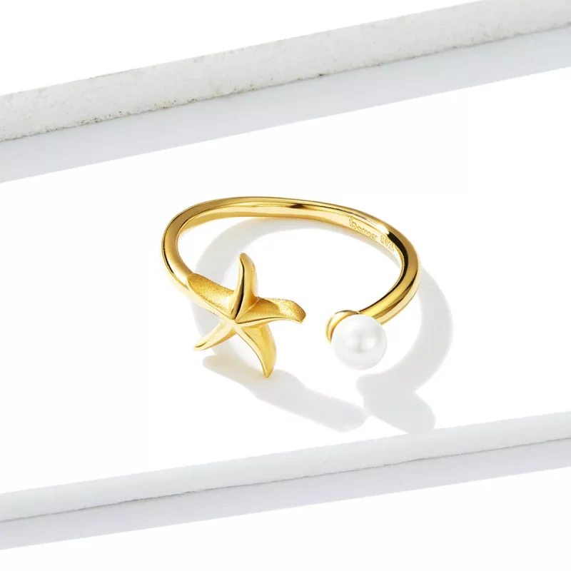 (afbeelding voor) Pandora Style Zomer Zeester Open Ring - BSR064 - Bekijken 3