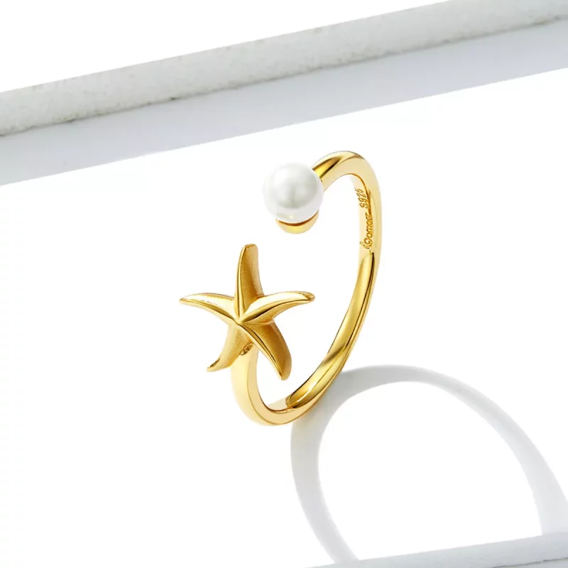 (afbeelding voor) Pandora Style Zomer Zeester Open Ring - BSR064 - Bekijken 4