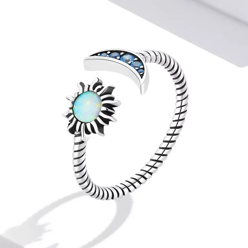 (afbeelding voor) Pandora Style Zon, Maan, Sterren Open Ring - SCR796 - Bekijken 2