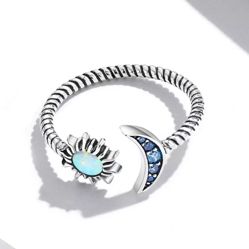 (afbeelding voor) Pandora Style Zon, Maan, Sterren Open Ring - SCR796 - Bekijken 3