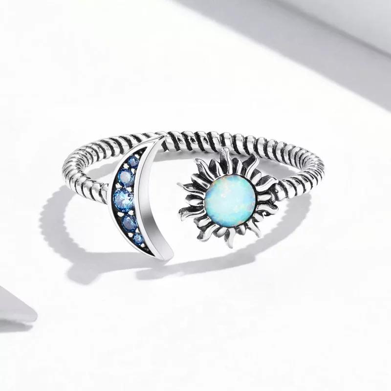 (afbeelding voor) Pandora Style Zon, Maan, Sterren Open Ring - SCR796 - Bekijken 4