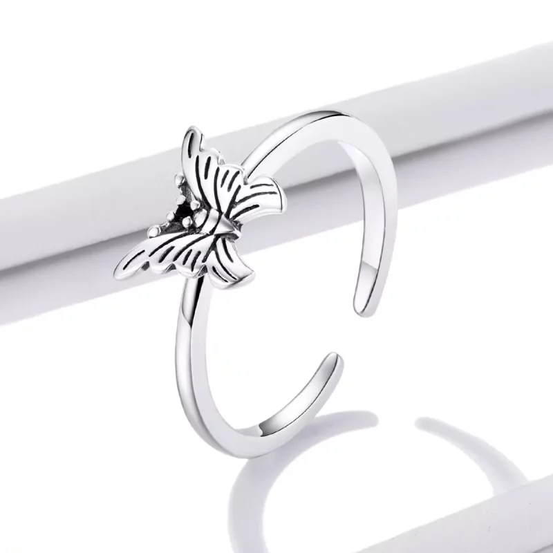 (afbeelding voor) Pandora Style ZwaluwstaartVlinder Open Ring - BSR195 - Bekijken 2
