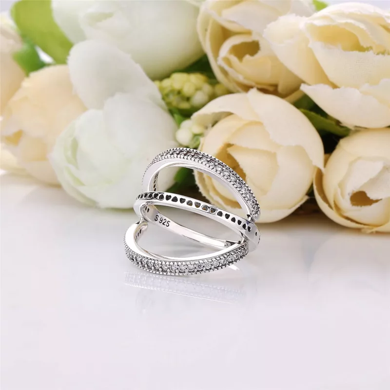 (afbeelding voor) Flipping Hearts Of Pandora Ring 197404CZ - Bekijken 4