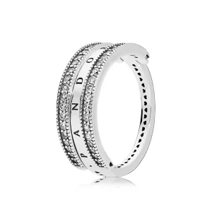 (afbeelding voor) Flipping Hearts Of Pandora Ring 197404CZ