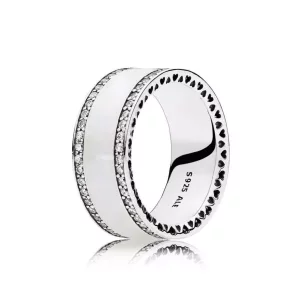(afbeelding voor) PANDORA Brede Parelmoerkleurige Ring 191024EN23