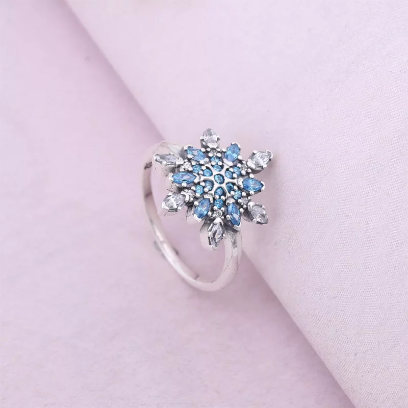 (afbeelding voor) PANDORA Crystallised Snowflake Ring - 190969Nblmx - Bekijken 2