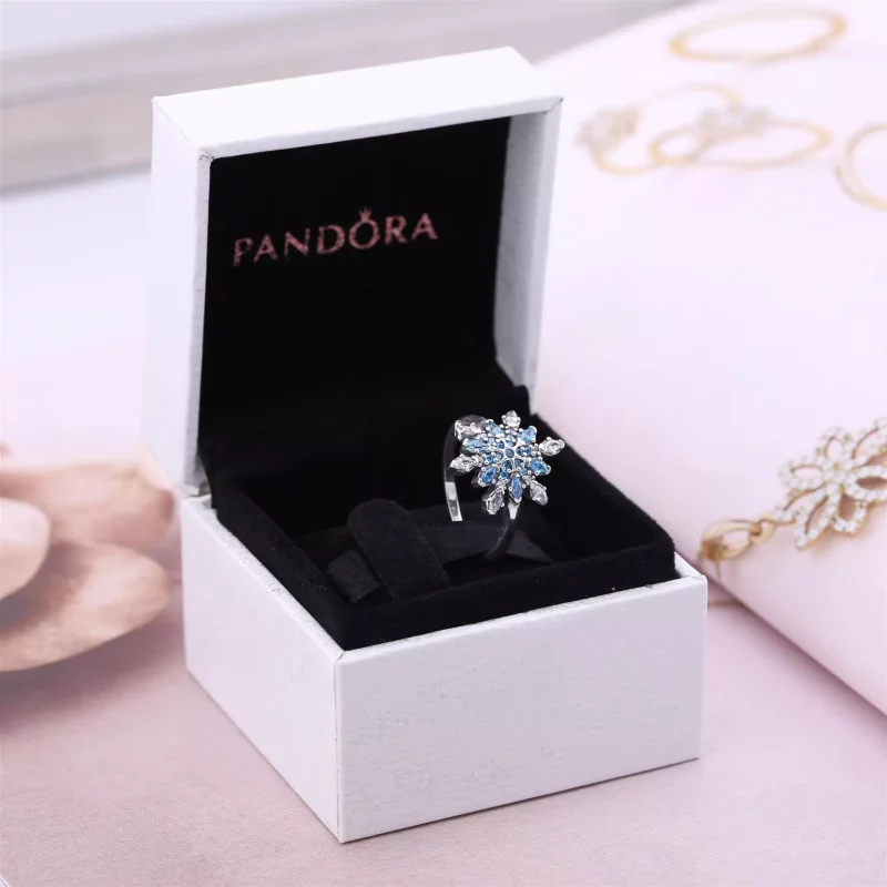 (afbeelding voor) PANDORA Crystallised Snowflake Ring - 190969Nblmx - Bekijken 4