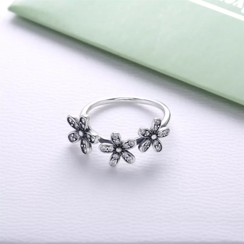 (afbeelding voor) PANDORA Daisy Silver Ring With Cubic Zirconia - 190933CZ - Bekijken 2