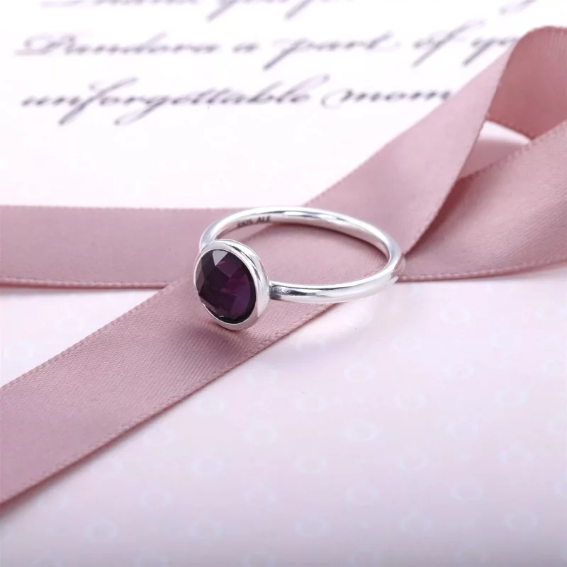 (afbeelding voor) February Droplet Birthstone Ring - 191012Sam - Bekijken 2