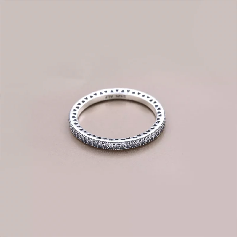 (afbeelding voor) Fonkelende Hartjes Ring 190963CZ - Bekijken 2