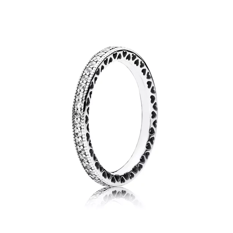 (afbeelding voor) Fonkelende Hartjes Ring 190963CZ