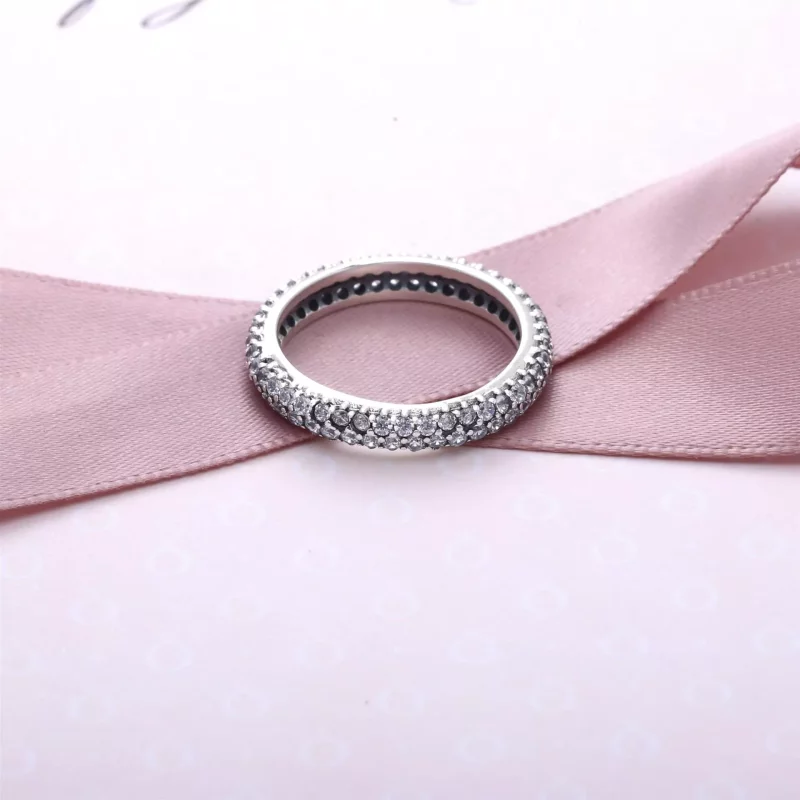 (afbeelding voor) PANDORA Glinsterende Gedraaide Ring 190909CZ - Bekijken 2