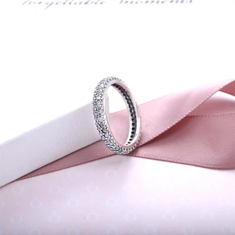 (afbeelding voor) PANDORA Glinsterende Gedraaide Ring 190909CZ - Bekijken 3