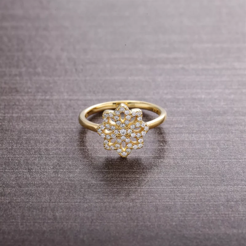 (afbeelding voor) Pandora Gouden Lace Botanique Ring 150182CZ - Bekijken 2